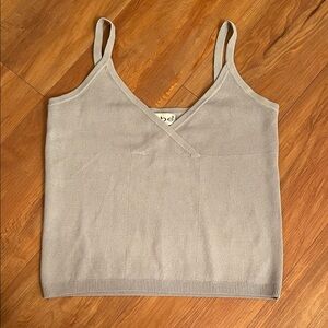 Y2K Vintage Bebe Blue Knit Cropped Tank L